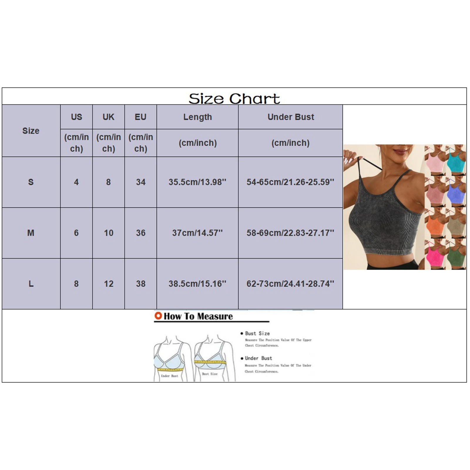thumbnail image 5 of Sujetador deportivo acolchado de punto para mujer - Tirantes finos cruzados - Entrenamiento, yoga, gimnasio - Tallas S-L, 5 of 6